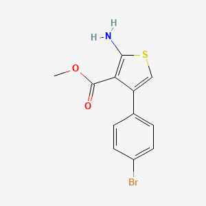 molecular formula C12H10BrNO2S B1634370 Methyl 2-amino-4-(4-bromophenyl)thiophene-3-carboxylate CAS No. 331838-92-7