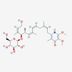 molecular formula C31H47NO10 B163438 13-Hydroxyglucopiericidin A CAS No. 132150-13-1