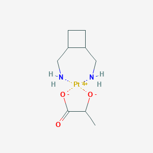 molecular formula C9H18N2O3Pt+2 B163444 Lobaplatine CAS No. 131374-93-1