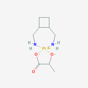 molecular formula C9H18N2O3Pt+2 B163444 Lobaplatin CAS No. 131374-93-1
