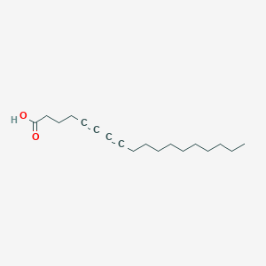 molecular formula C18H28O2 B163446 5,7-Octadecadiynoic acid CAS No. 136667-54-4