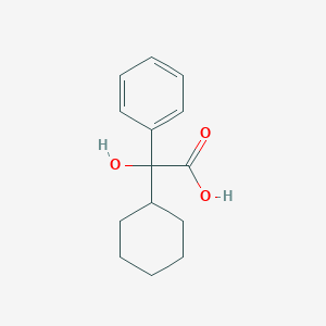 molecular formula C14H18O3 B016345 2-Cyclohexyl-2-hydroxy-2-phenylacetic acid CAS No. 4335-77-7