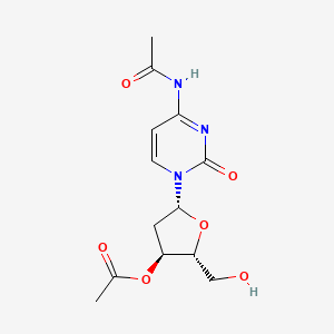 molecular formula C13H17N3O6 B1634684 N4-Acetyl-3'-O-acetyl-2'-deoxycytidine 