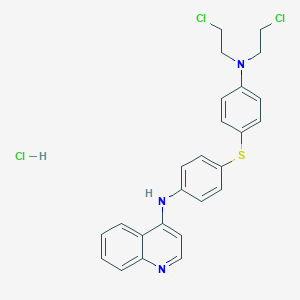 N-(4-((4-(Bis(2-chloroethyl)amino)phenyl)thio)phenyl)-4-quinolinamine monohydrochloride
