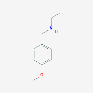 molecular formula C10H15NO B016348 Benzenemethanamine, N-ethyl-4-methoxy- CAS No. 22993-76-6