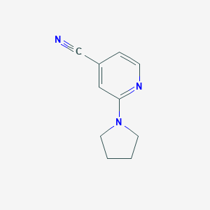 molecular formula C10H11N3 B163500 2-(Pyrrolidin-1-yl)isonicotinonitrile CAS No. 127680-87-9