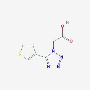 molecular formula C7H6N4O2S B163505 (5-(3-Thienyl)tetrazol-1-yl)acetic acid CAS No. 134717-73-0