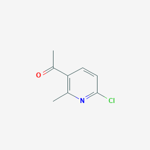 molecular formula C8H8ClNO B1635173 1-(6-Chloro-2-methylpyridin-3-yl)ethanone CAS No. 439111-18-9