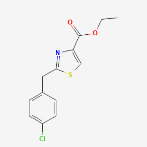 molecular formula C13H12ClNO2S B1635224 Ethyl 2-[(4-chlorophenyl)methyl]-1,3-thiazole-4-carboxylate CAS No. 477872-92-7