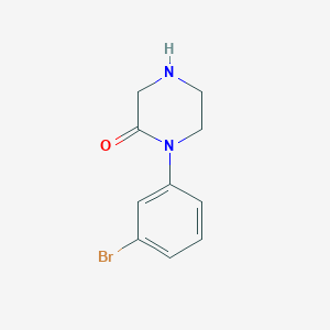molecular formula C10H11BrN2O B1635227 1-(3-Bromo-phenyl)-piperazin-2-one 