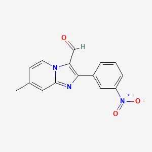 7-Methyl-2-(3-nitrophenyl)imidazo[1,2-a]pyridine-3-carbaldehyde