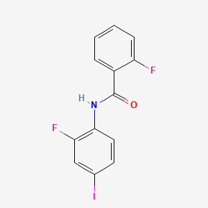 2-fluoro-N-(2-fluoro-4-iodophenyl)benzamide