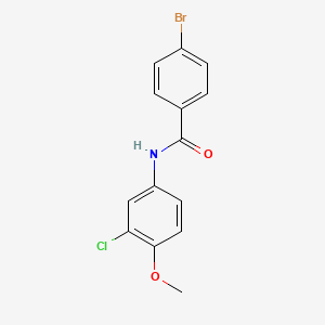 4-bromo-N-(3-chloro-4-methoxyphenyl)benzamide