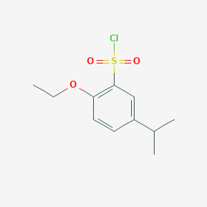 molecular formula C11H15ClO3S B1635323 2-Ethoxy-5-isopropyl-benzenesulfonyl chloride 