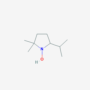 Pyrrolidine, 1-hydroxy-2,2-dimethyl-5-(1-methylethyl)-(9CI)