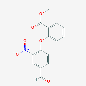 molecular formula C15H11NO6 B1635343 Methyl 2-(4-formyl-2-nitrophenoxy)benzoate CAS No. 886360-60-7