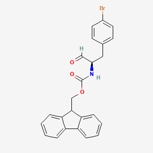 9H-fluoren-9-ylmethyl N-[(2R)-1-(4-bromophenyl)-3-oxopropan-2-yl]carbamate