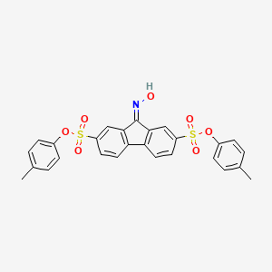 molecular formula C27H21NO7S2 B1635379 bis(4-methylphenyl) 9-(hydroxyimino)-9H-fluorene-2,7-disulfonate 