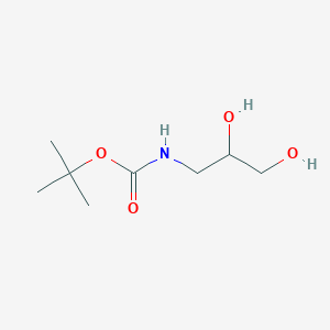 molecular formula C8H17NO4 B163539 tert-Butyl (2,3-dihydroxypropyl)carbamate CAS No. 137618-48-5