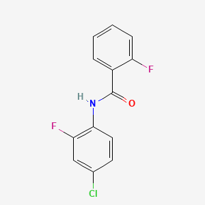 molecular formula C13H8ClF2NO B1635390 N-(4-chloro-2-fluorophenyl)-2-fluorobenzamide 
