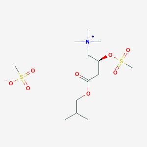 molecular formula C13H29NO8S2 B016354 (S)-Carnitine Mesylate Isobutylester, Mesylate Salt CAS No. 161886-59-5
