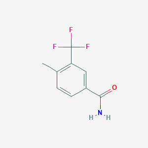 molecular formula C9H8F3NO B1635480 4-Methyl-3-(trifluoromethyl)benzamide CAS No. 261952-00-5