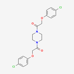 molecular formula C20H20Cl2N2O4 B1635553 1,4-Bis-[(4-chloro-phenoxy)-acetyl]-piperazine CAS No. 4190-83-4