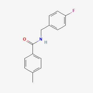 molecular formula C15H14FNO B1635597 n-(4-fluorobenzyl)-4-methylbenzamide 