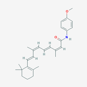 molecular formula C₂₇H₃₅NO₂ B016356 N-(4-Methoxyphenyl)-all-trans-retinamide CAS No. 79965-10-9