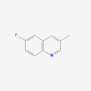 molecular formula C10H8FN B163561 6-Fluoro-3-methylquinoline CAS No. 137595-46-1