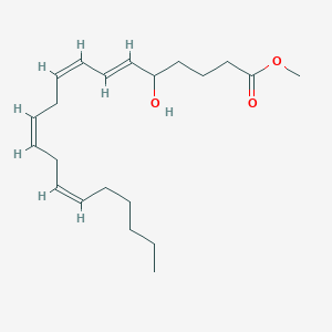 molecular formula C21H34O3 B163564 Methyl (6E,8Z,11Z,14Z)-5-hydroxyicosa-6,8,11,14-tetraenoate CAS No. 73279-38-6