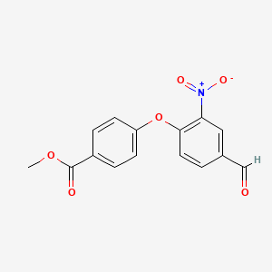 molecular formula C15H11NO6 B1635692 Methyl 4-(4-formyl-2-nitrophenoxy)benzoate CAS No. 400073-96-3