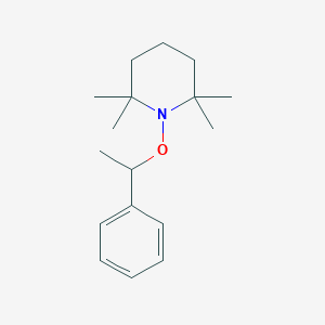 molecular formula C17H27NO B016358 2,2,6,6-Tetramethyl-1-(1-phenylethoxy)piperidine CAS No. 154554-67-3