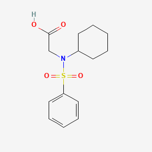 molecular formula C14H19NO4S B1635912 N-cyclohexyl-N-(phenylsulfonyl)glycine 