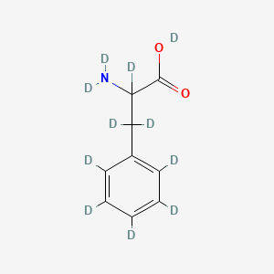molecular formula C9H11NO2 B1636147 DL-PHENYLALANINE-D11 