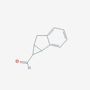 molecular formula C11H10O B163620 1,1A,6,6a-tetrahydrocyclopropa[a]indene-1-carbaldehyde CAS No. 133696-70-5