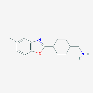molecular formula C15H20N2O B163621 1-[trans-4-(5-Methyl-1,3-benzoxazol-2-yl)cyclohexyl]methanamine CAS No. 1217702-12-9