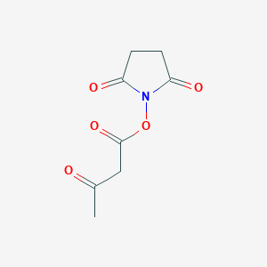 molecular formula C8H9NO5 B163650 N-Hydroxysuccinimidyl acetoacetate CAS No. 139549-71-6