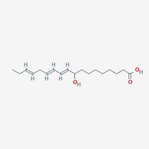 molecular formula C18H30O3 B163652 (9S,10E,12Z,15Z)-9-Hydroxy-10,12,15-octadecatrienoic acid CAS No. 89886-42-0