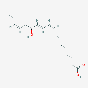 molecular formula C18H30O3 B163657 (9Z,11E,13S,15Z)-13-Hydroxyoctadeca-9,11,15-trienoic acid CAS No. 87984-82-5