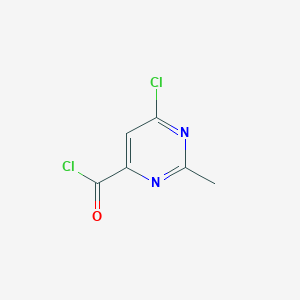 molecular formula C6H4Cl2N2O B163658 6-Chloro-2-methylpyrimidine-4-carbonyl chloride CAS No. 136518-02-0