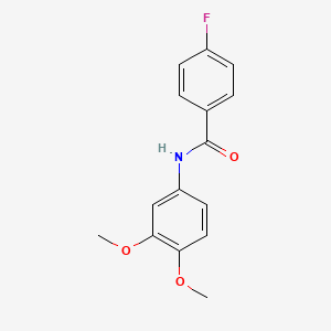 molecular formula C15H14FNO3 B1636595 N-(3,4-dimethoxyphenyl)-4-fluorobenzamide 