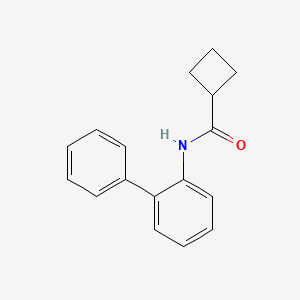 molecular formula C17H17NO B1636608 N-(2-phenylphenyl)cyclobutanecarboxamide 
