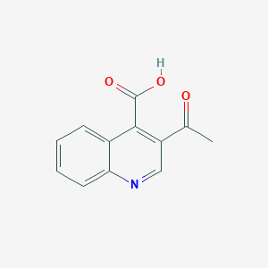 molecular formula C12H9NO3 B1636628 3-acetylquinoline-4-carboxylic Acid 