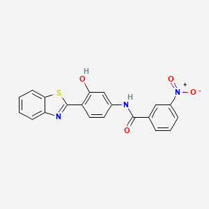 molecular formula C20H13N3O4S B1636633 n-(4-Benzothiazol-2-yl-3-hydroxyphenyl)-3-nitrobenzamide 