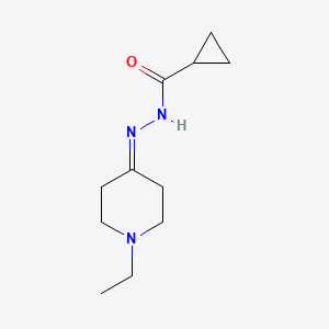 molecular formula C11H19N3O B1636692 N'-(1-Ethyl-4-piperidinylidene)cyclopropanecarbohydrazide 