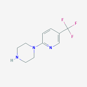 molecular formula C10H12F3N3 B163670 1-[5-(Trifluoromethyl)pyridin-2-yl]piperazine CAS No. 132834-58-3