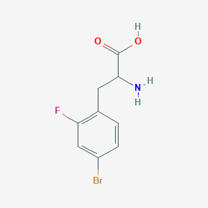 molecular formula C9H9BrFNO2 B1636716 DL-4-Bromo-2-fluoropenylalanine CAS No. 439587-17-4