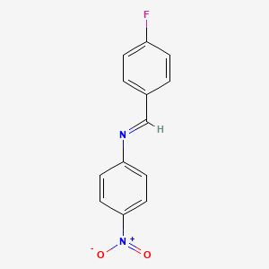 molecular formula C13H9FN2O2 B1636736 N-(4-fluorobenzylidene)-4-nitroaniline 