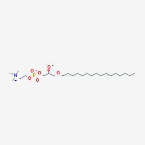 molecular formula C25H54NO6P B163674 (2r)-3-(十六烷氧基)-2-甲氧基丙基 2-(三甲基铵)乙基磷酸盐 CAS No. 78858-44-3